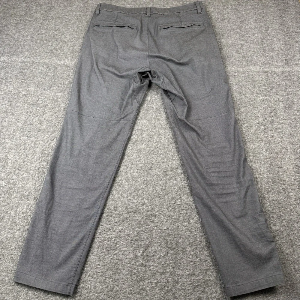Lululemon Commission Pant Mens 32x29 Gray Slim Oxford Stretch Chino Work Travel